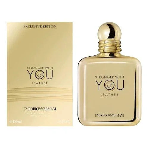 Emporio Armani Stronger with You Leather EDP 100ml Perfume For Men - Thescentsstore
